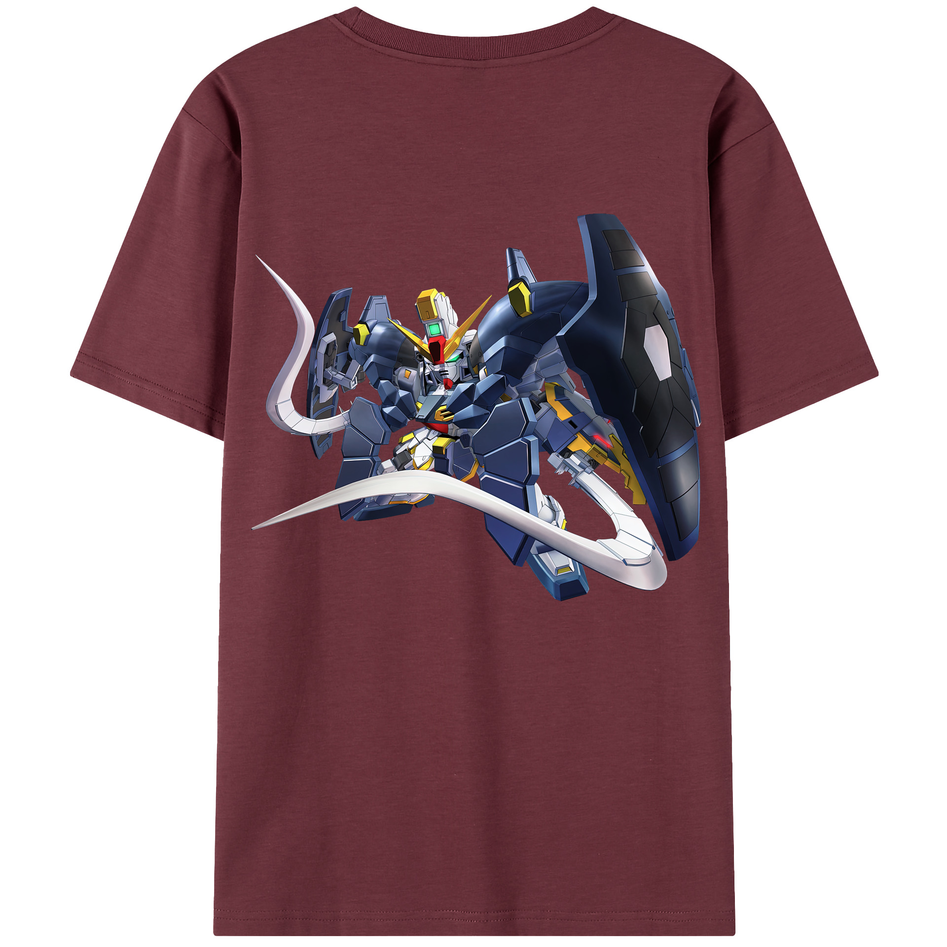 （画像用） 機動戦士ガンダム Mobile Suit Gundam 綿100％半袖Tシャツ（背面プリント）